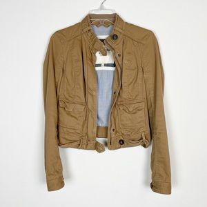 A&F Camel Moto Jacket XS